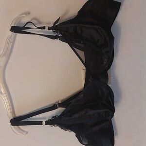 Torrid Black Long Line Mesh Underwire Bra Sz 6